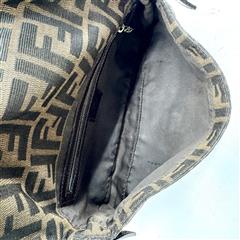 Fendi Zucca FF Baguette Brown Shoulder Bag!